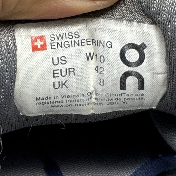 ON CLOUDFLYER 4 Womens Size 10 Athletic Running Sneakers Blue Teal White - Picture 9 of 10